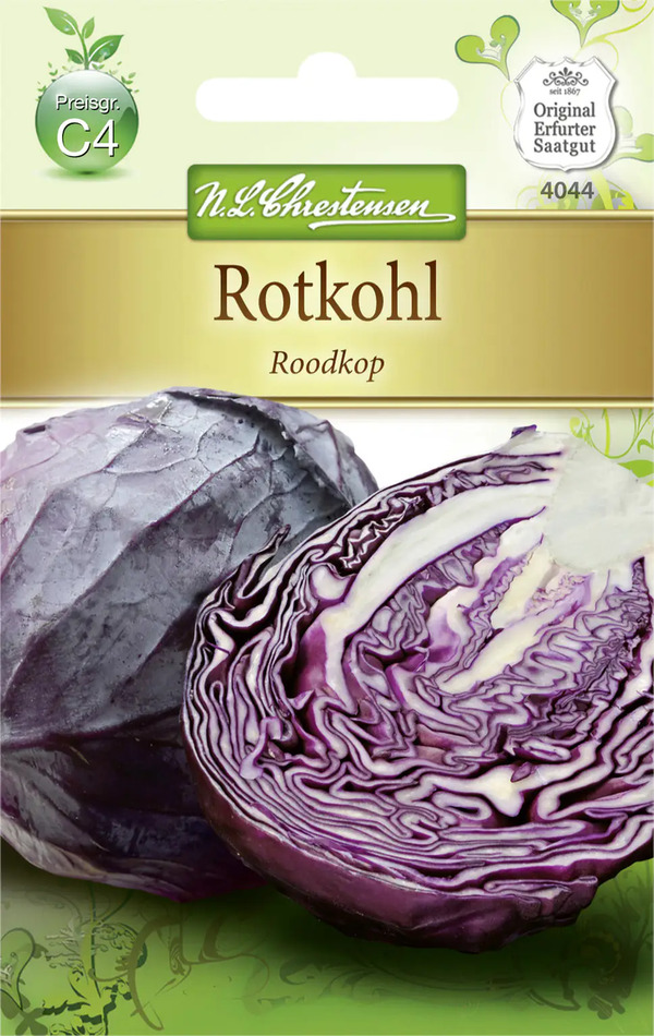 N.L.Chrestensen Saatgut Rotkohl Roodkop ca. 50 Pflanzen von Globus