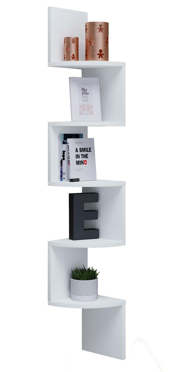Bild 1 von ECKREGAL Mintis B: 19,6cm Weiß, Weiß