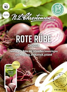 N.L.Chrestensen Saatgut Rote Rübe Chioggia ca. 160 Pflanzen