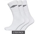 Bild 1 von 27 Pack umbro Sport Socks Strümpfe Socken für Damen und Herren UA3001A Weiß