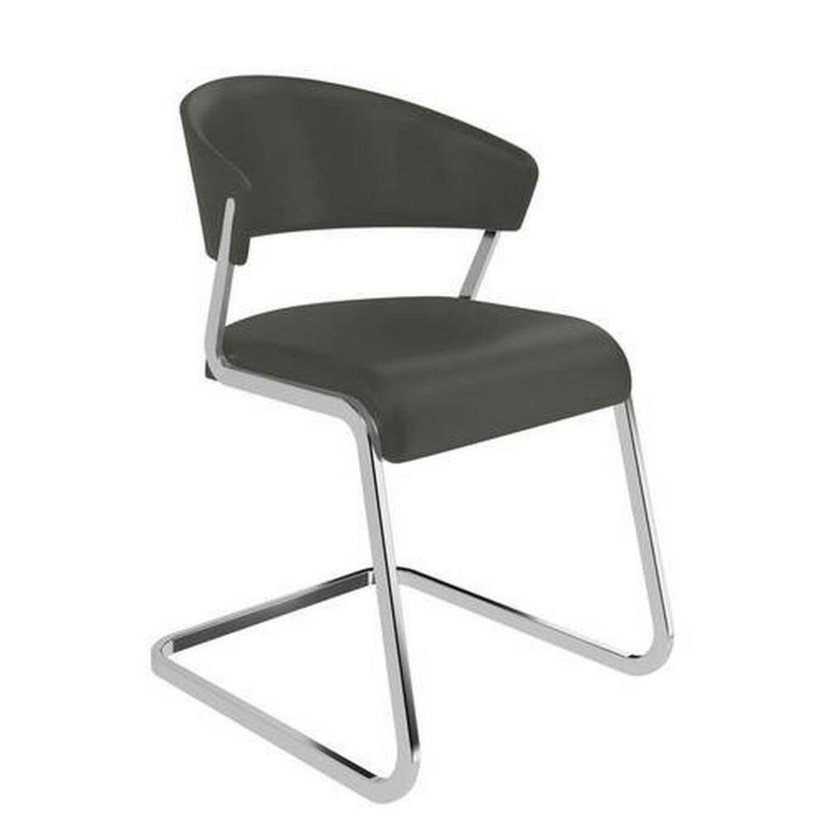 Bild 1 von hülsta Schwingstuhl, Grau, Metall, Leder, Echtleder, Nappaleder, U-Form, 52.5x86x60 cm, Blauer Engel, Goldenes M, Dgm, Lederauswahl, Typenauswahl, abwischbar, Esszimmer, Stühle, Schwingstühle