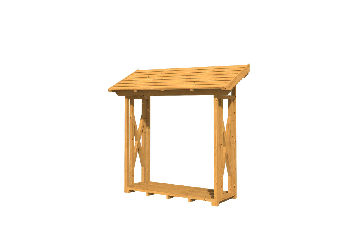 Bild 1 von SKAN HOLZ Holzunterstand Paul 1 240 x 88 cm , natur