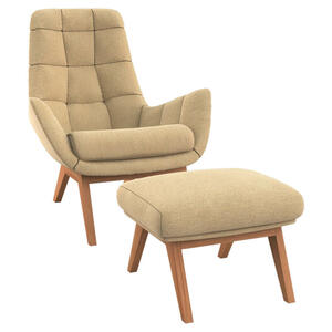 Mid.you Sesselset, Beige, Textil, Eiche, vollmassiv, 84x95x96 cm, Reach, Oeko-Tex® Standard 100, Made in Europe, FSC Mix, Stoffauswahl, Wohnzimmer, Sessel, Relaxsessel