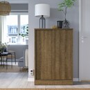 Bild 2 von TONSTAD  Schiebetürenschrank, braun gebeiztes Eichenfurnier 82x37x120 cm