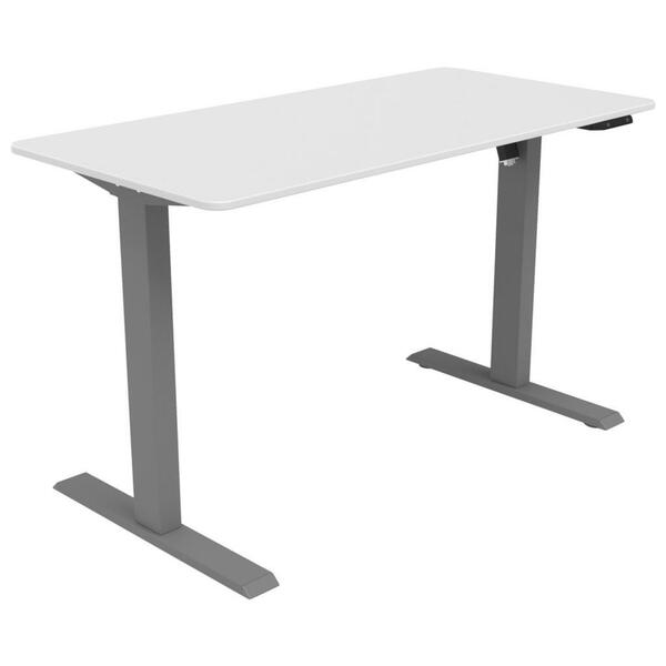 Bild 1 von Mid.you Schreibtisch, Weiß, Metall, Kunststoff, rechteckig, eckig, 120x71.5-116.5x60 cm, höhenverstellbar, Arbeitszimmer, Schreibtische, Bürotische