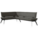 Bild 1 von Carryhome Eckbank, Schwarz, Holz, Metall, Textil, Buche, massiv, Ottomane rechts, Eckteil, 235x165 cm, Stoffauswahl, Esszimmer, Bänke, Eckbänke