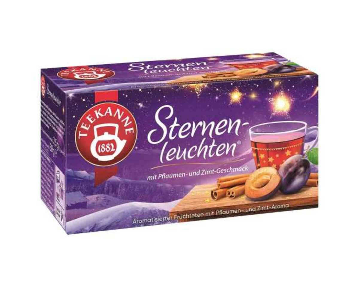 Bild 1 von Teekanne Tee Sternenleuchten Früchtetee mit Pflaumen- & Zimtgeschmack 50 g 20er
