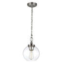 Bild 1 von Hängeleuchte Elstead Tabby, Nickel, Metall, Glas, 44.5 cm, Grüner Punkt, RoHS, Lampen & Leuchten, Innenbeleuchtung, Hängelampen, Esstischlampen