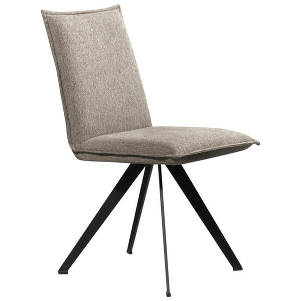 Bild 1 von Carryhome Stuhl, Schwarz, Taupe, Holz, Metall, Textil, Buche, massiv, konisch, eckig, 46x91x61 cm, Stoffauswahl, Esszimmer, Stühle, Esszimmerstühle, Vierfußstühle