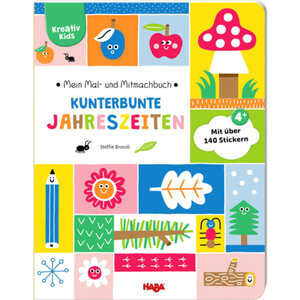 Kreativ Kids – Mein Mal- und Mitmachbuch Kunterbunte Jahreszeiten HABA 305401 Bunt