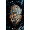 Bild 1 von Aluminiumbild, Blau, Schwarz, Gold, Dunkelblau, Metall, Kunststoff, 70x118 cm, Bilder