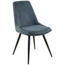 Bild 1 von Mid.you Armlehnstuhl, Blau, Holz, Metall, Textil, Pappel, Sperrholz, konisch, 49x88x59 cm, Esszimmer, Stühle, Armlehnenstühle