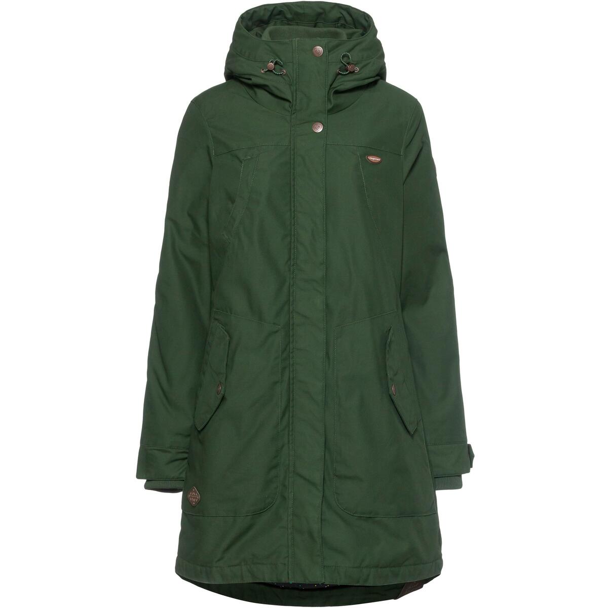 Elsien Women’s Winter Parka Coat in Dark Olive by Ragwear