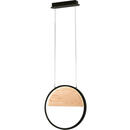 Bild 1 von Fabas Luce Led-Pendelleuchte Pierre, Schwarz, Esche, Holz, Metall, Esche, 200 cm, ISO 9001, höhenverstellbar, 3 Helligkeitsstufen, Lampen & Leuchten, Leuchtenserien