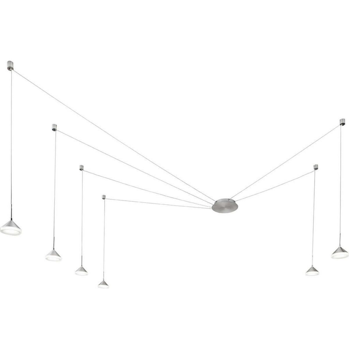 Bild 1 von Fabas Luce Led-Pendelleuchte Isabella, Alu, Metall, 350 cm, ISO 9001, höhenverstellbar, Lampen & Leuchten, Leuchtenserien