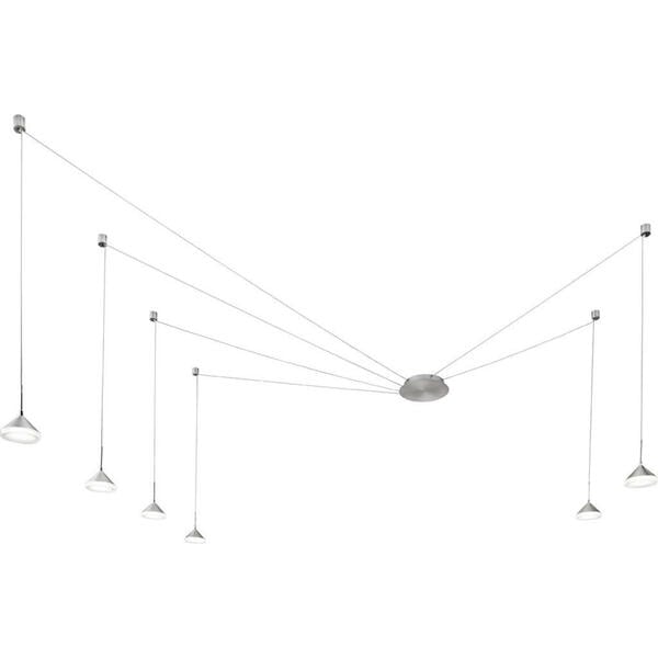 Bild 1 von Fabas Luce Led-Pendelleuchte Isabella, Alu, Metall, 350 cm, ISO 9001, höhenverstellbar, Lampen & Leuchten, Leuchtenserien