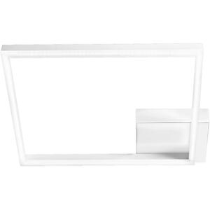 Fabas Luce Led-Wandleuchte Bard, Weiß, Metall, Kunststoff, 45x6.5 cm, DIN EN ISO 9001, Lampen & Leuchten, Leuchtenserien