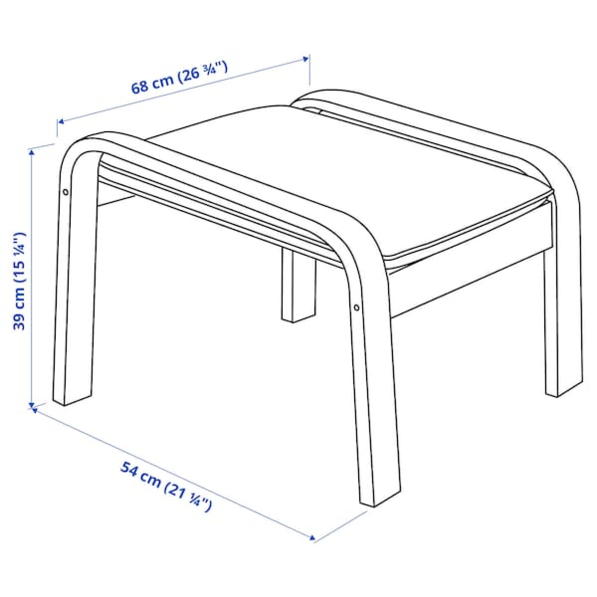 Bild 4 von POÄNG  Sessel und Hocker