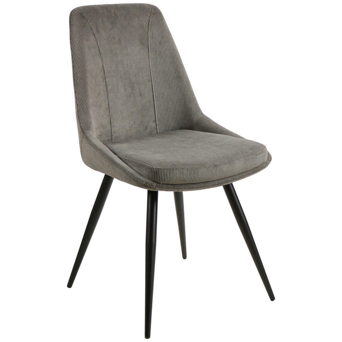 Bild 1 von Mid.you Armlehnstuhl, Grau, Holz, Metall, Textil, Pappel, Sperrholz, konisch, 49x88x59 cm, Esszimmer, Stühle, Armlehnenstühle