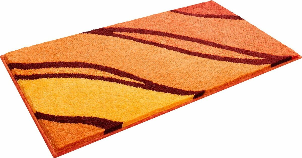 Bild 1 von Badematte Belize Grund, Höhe 20 mm, rutschhemmend beschichtet, schnell trocknend, Polyacryl, rechteckig, weiche Haptik, Badematten auch als 3 teiliges Set erhältlich