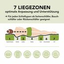Bild 4 von Kaltschaummatratze Ergo Flex, Dreamstar, 15 cm hoch, orthopädische 7-Zonen Wendematratze, zwei unterschiedlich feste Liegeseiten (H2 und H3), 80 x 200 cm