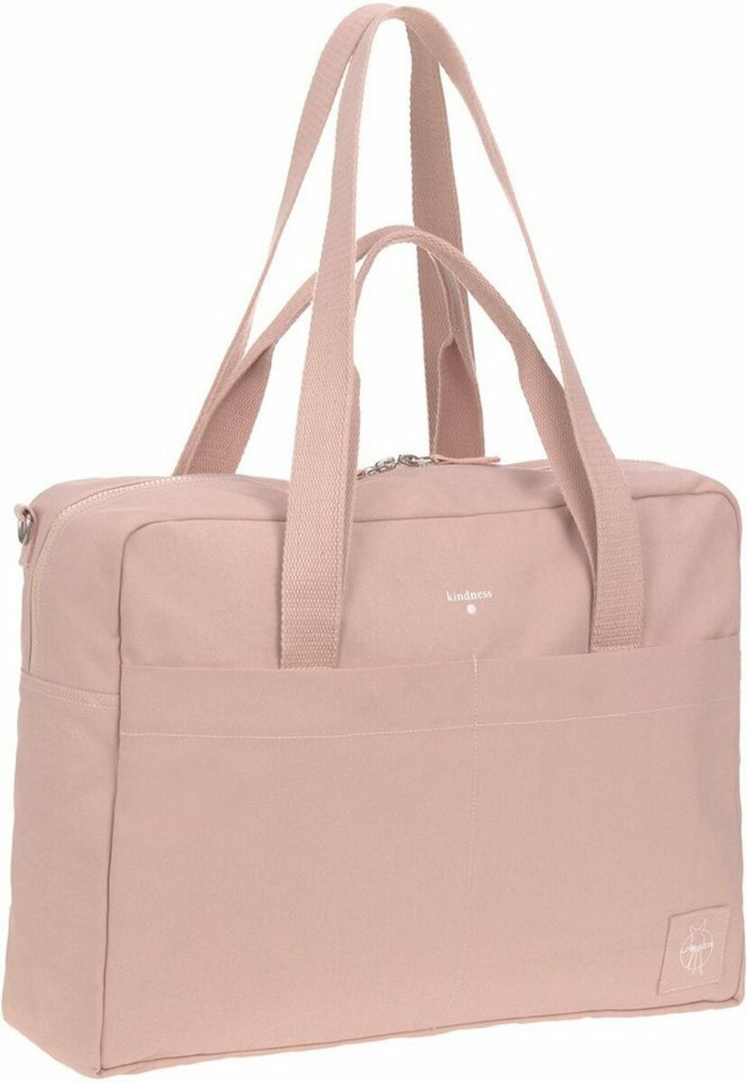 Bild 1 von LÄSSIG Wickeltasche Green Label, Cotton Essential Bag, rose, mit Tragegriffen und Kinderwagenbefestigung
