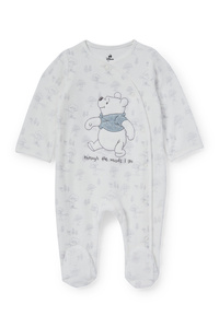 C&A Winnie Puuh-Baby-Schlafanzug, Weiß, Größe: 56