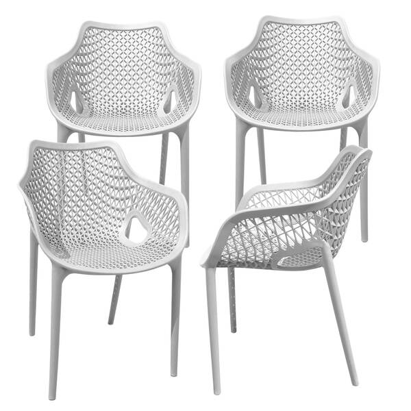 Bild 1 von Gartensessel Gartenstuhl Kunststoff Stapelstuhl Armlehne Küchenstuhl Bistrostuhl