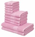 Bild 1 von my home Handtuch Set Melli, Walkfrottee, (Set, 10-tlg), Handtuchset in dezenten Farben, 100% Baumwoll-Handtücher