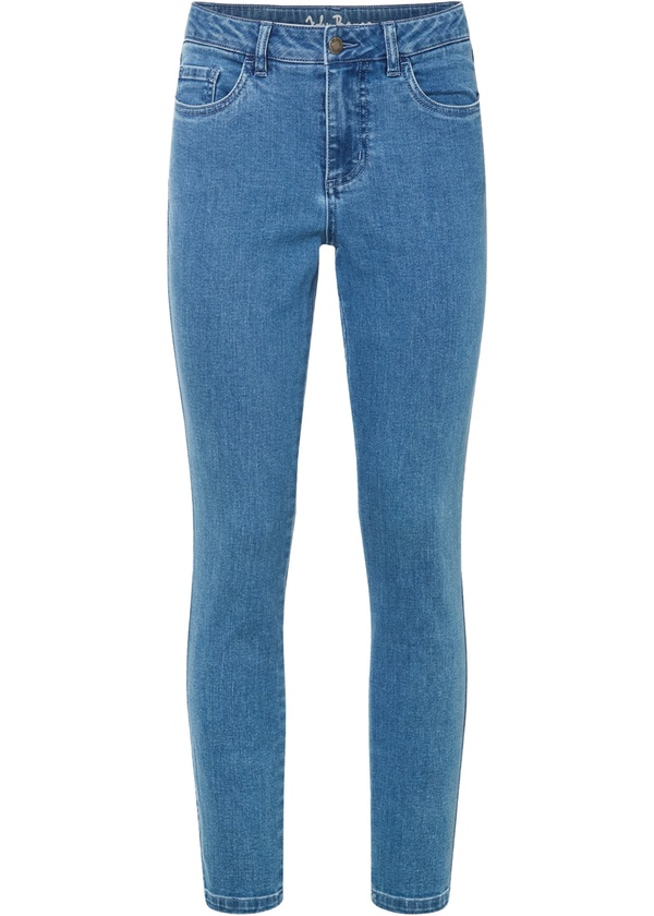 Bild 1 von Stretch-Jeans, Skinny, knöchelfrei, 44, Blau