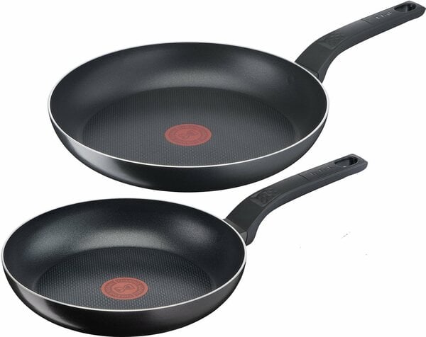 Bild 1 von Tefal Pfannen-Set B55590 Easy Cook & Clean, Aluminium (Set, 2-tlg), Aluminium, Antihaft, Thermo-Signal, alle Herdarten außer Induktion