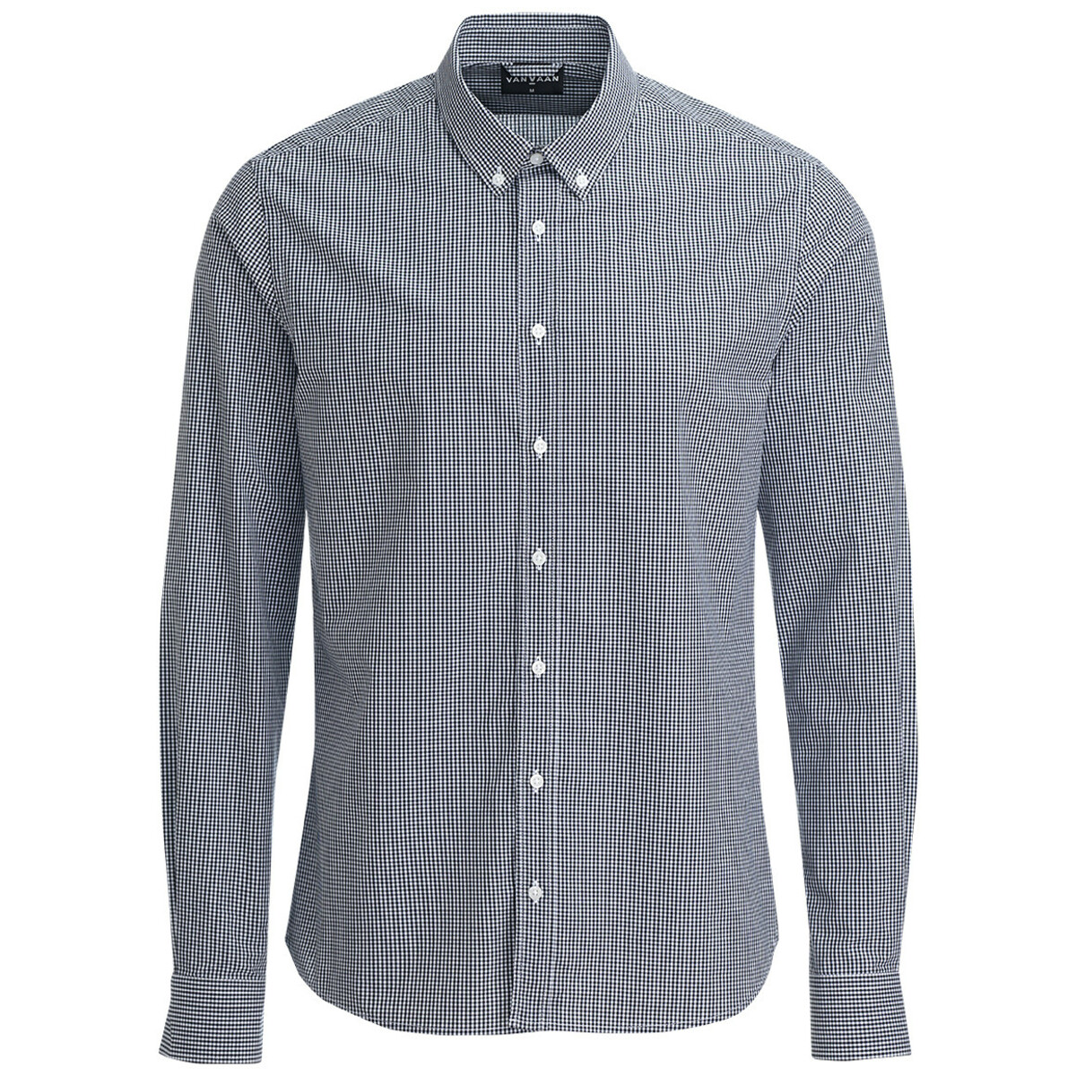 Bild 1 von Herren Hemd im kleinkarierten Dessin DUNKELBLAU / WEISS