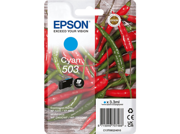 Bild 1 von EPSON 503 Singlepack Tintenpatrone Cyan (C13T09Q24010)