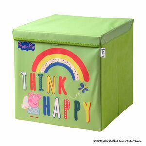 Lifeney Aufbewahrungsbox Peppa Pig Happy mit Deckel, 33x33x33cm