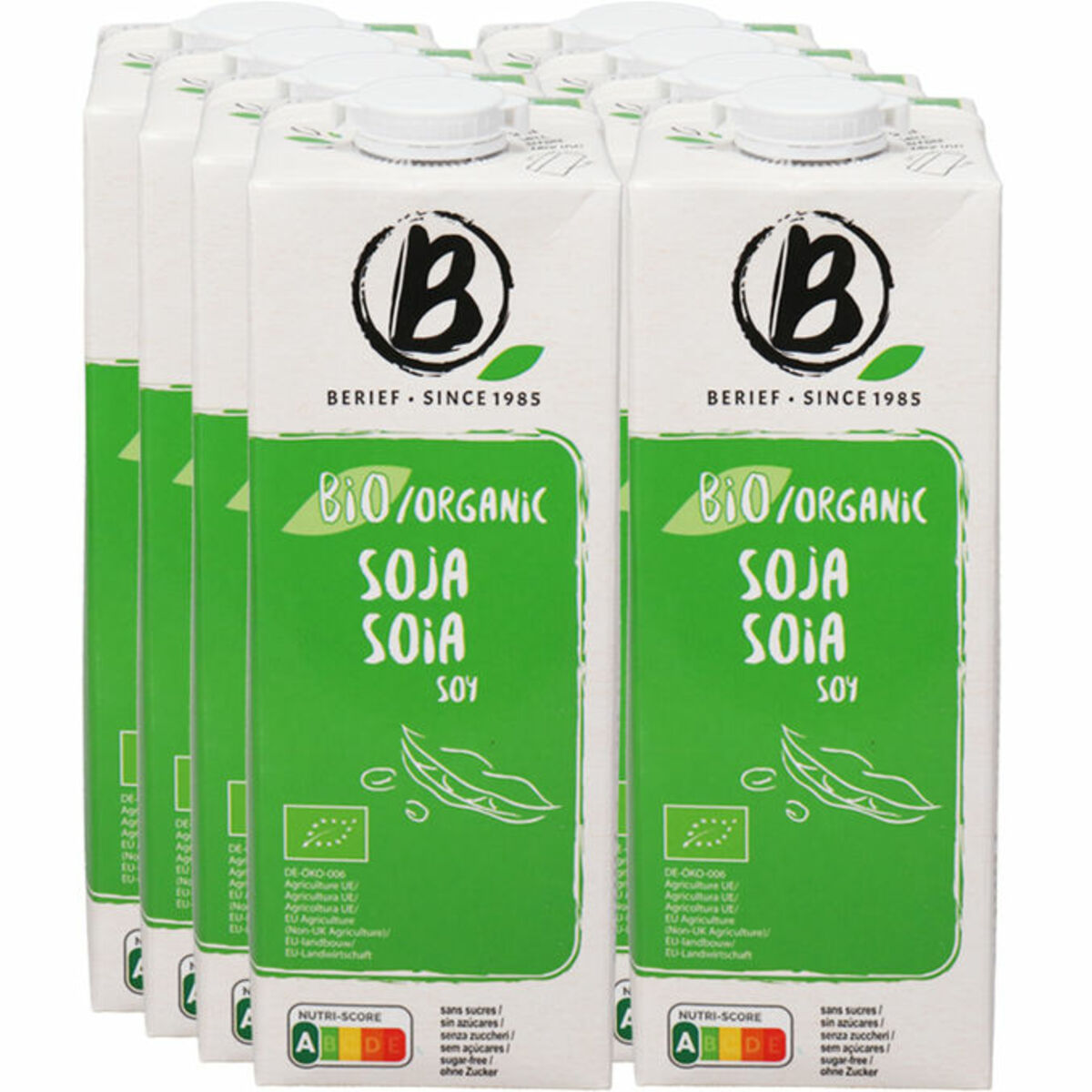 Bild 1 von Berief BIO Sojadrink ohne Zucker, 8er Pack