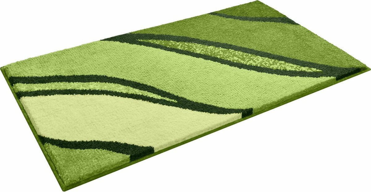 Bild 1 von Badematte Belize Grund, Höhe 20 mm, rutschhemmend beschichtet, schnell trocknend, Polyacryl, rechteckig, weiche Haptik, Badematten auch als 3 teiliges Set erhältlich