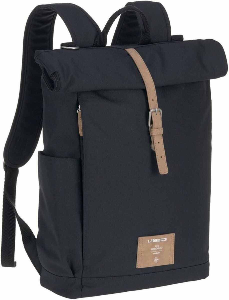 Bild 1 von LÄSSIG Wickelrucksack Green Label, Rolltop, night Blue, PETA-approved vegan, zum Teil aus recyceltem Material