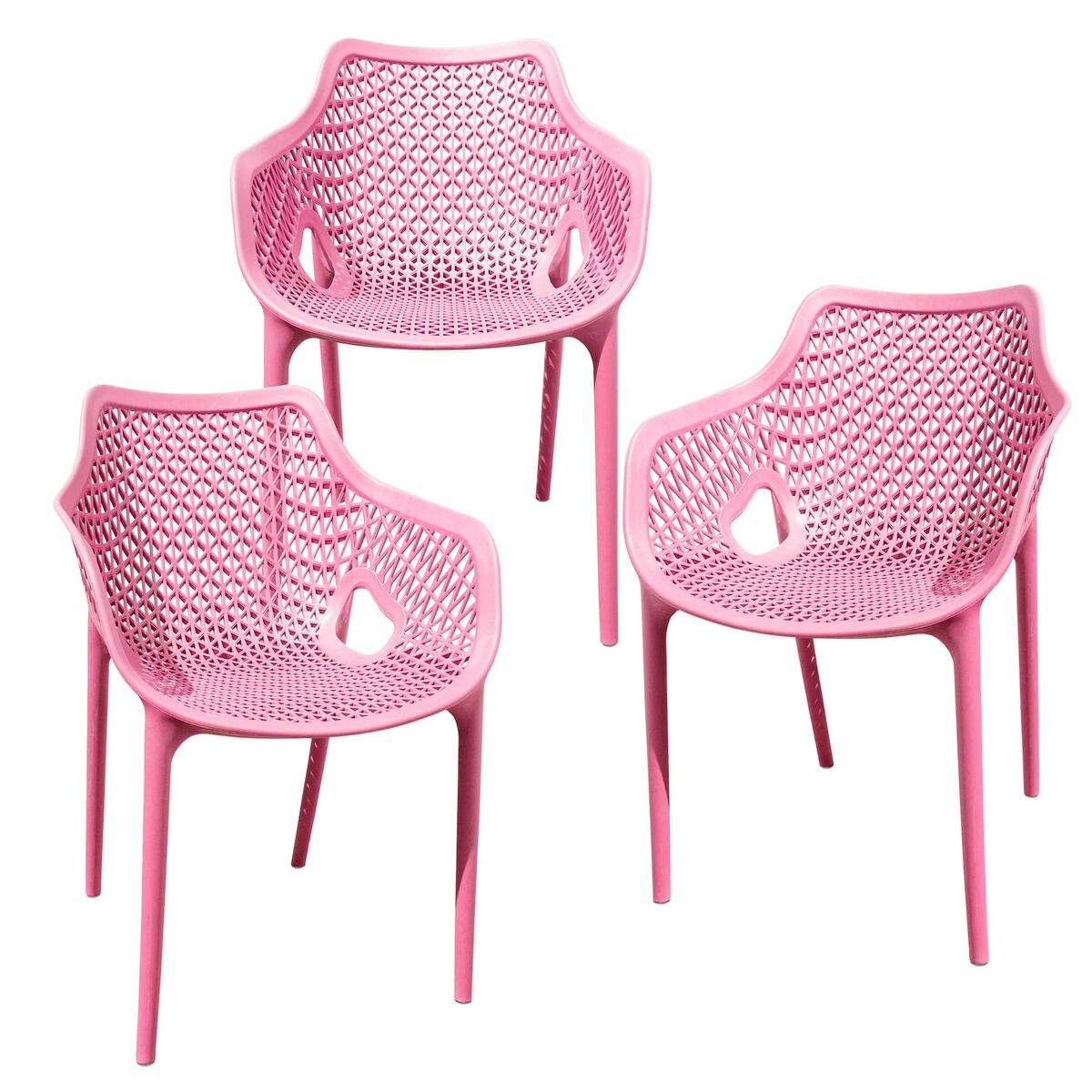 Bild 1 von Gartensessel Gartenstuhl Kunststoff Stapelstuhl Armlehne Küchenstuhl Bistrostuhl