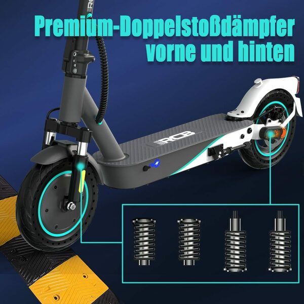 Bild 2 von RCB E-Scooter 10 Zoll, 20,00 km/h, mit Straßenzulassung Max 35km E-roller mit app max 20km/h Mit ABE