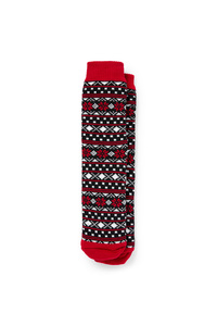 C&A Weihnachts-Anti-Rutsch-Socken-gemustert, Rot, Größe: 43-46