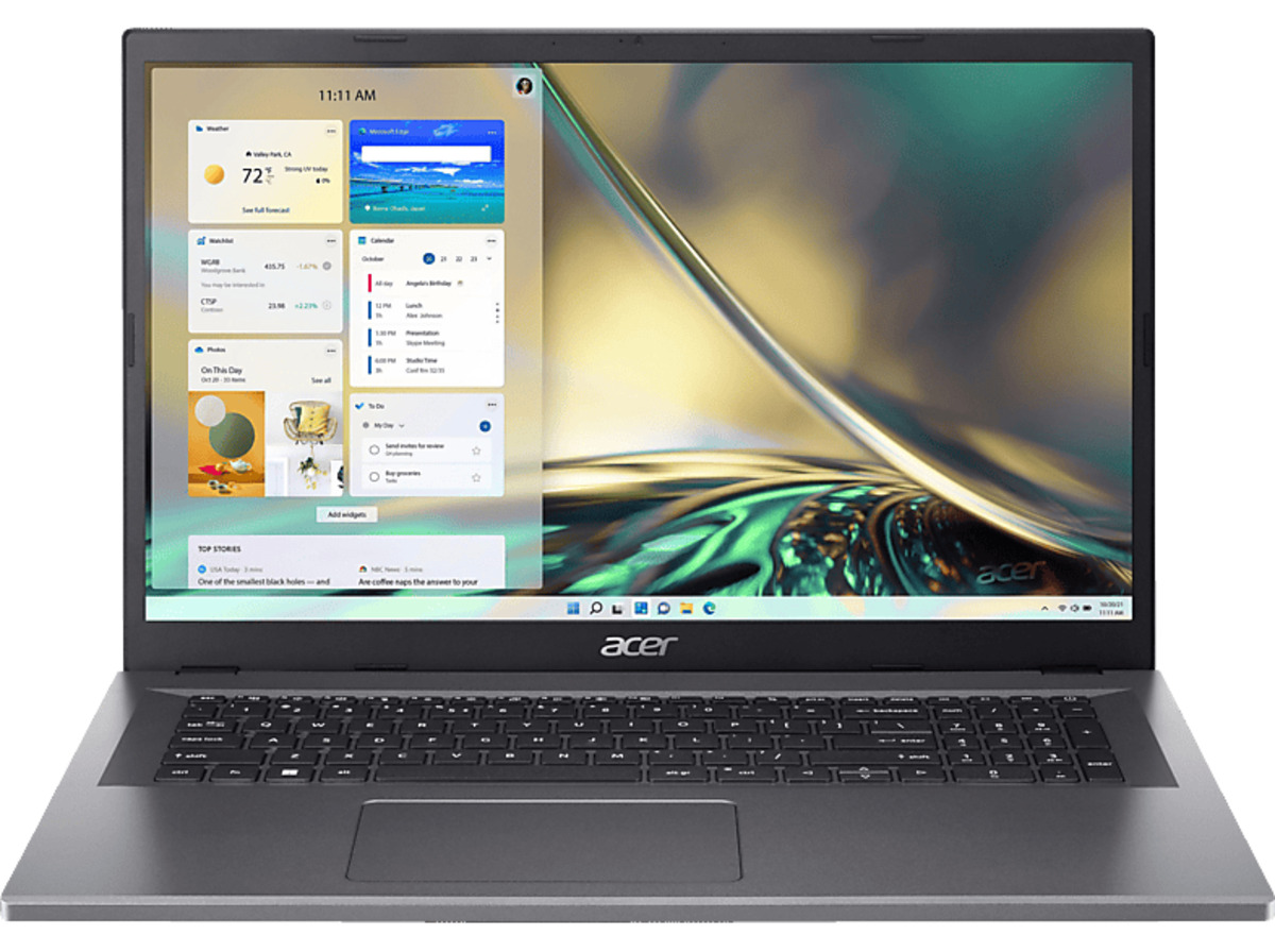 Bild 1 von ACER Aspire 3 (A317-55P-384L), Notebook mit 17,3 Zoll Display, Intel® Core™ i3 Prozessor, 8 GB RAM, 512 SSD, Steel Grey
