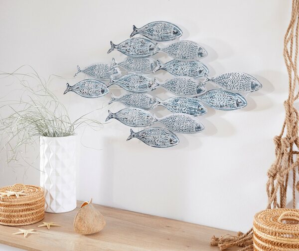 Bild 1 von Home affaire Wanddekoobjekt Fische, Wanddeko aus Metall, Shabby Look