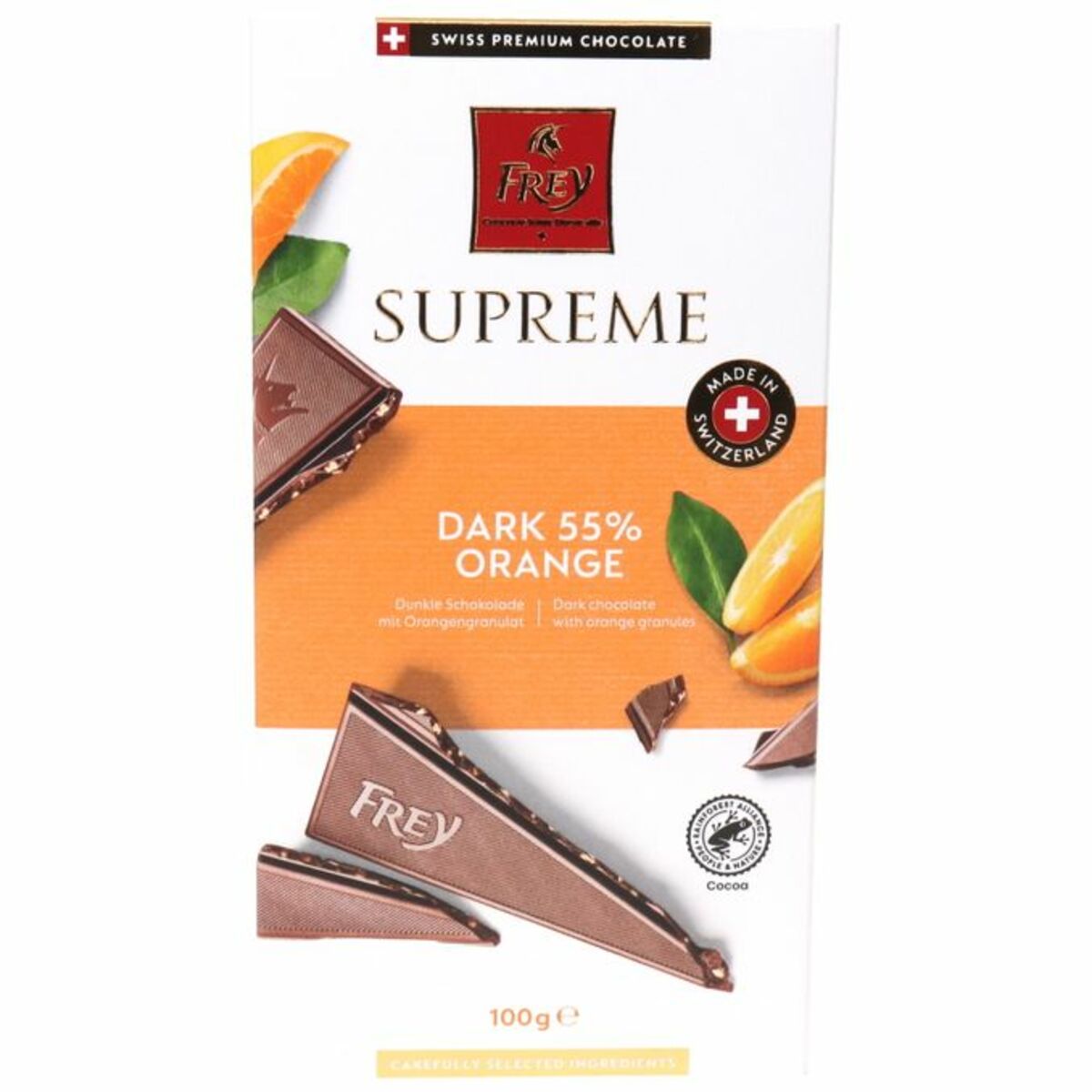 Bild 1 von Frey 2 x Dunkle Schokolade mit Orangengranulat