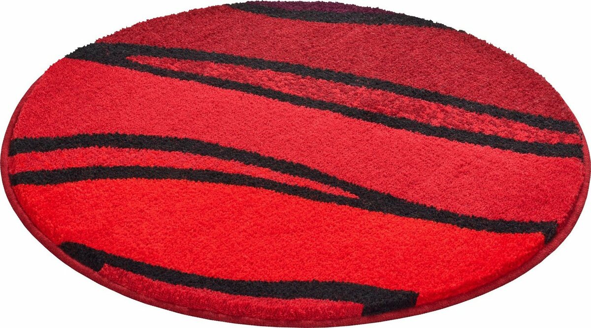 Bild 1 von Badematte Belize Grund, Höhe 20 mm, rutschhemmend beschichtet, schnell trocknend, Polyacryl, rund, weiche Haptik, Badematten auch als 3 teiliges Set erhältlich