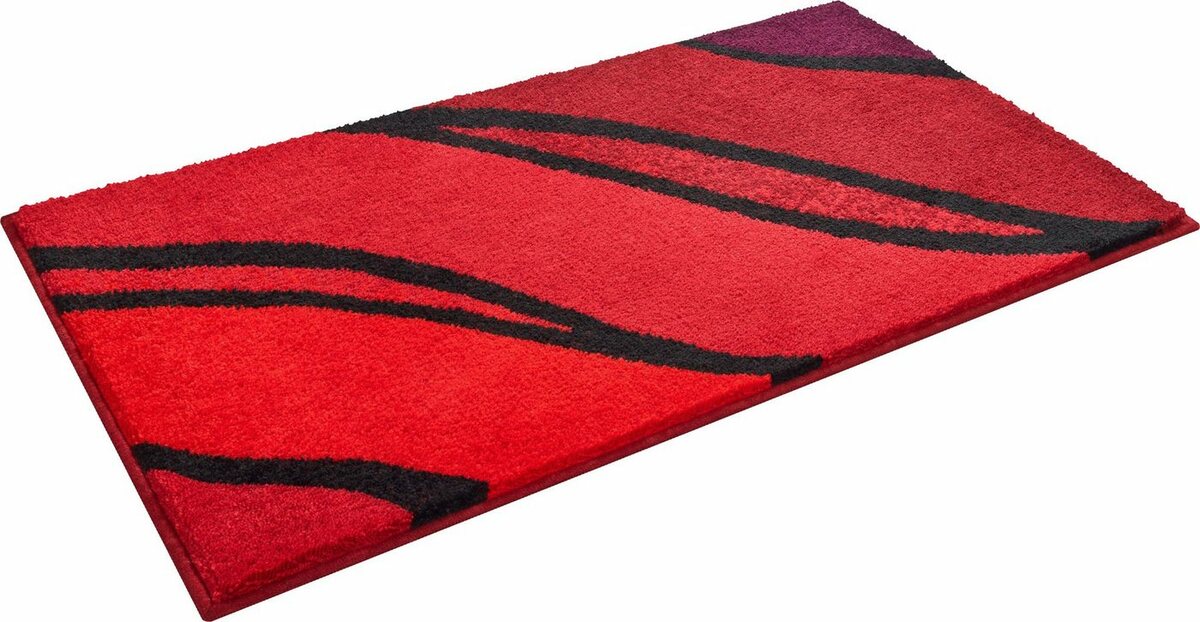 Bild 1 von Badematte Belize Grund, Höhe 20 mm, rutschhemmend beschichtet, schnell trocknend, Polyacryl, rechteckig, weiche Haptik, Badematten auch als 3 teiliges Set erhältlich