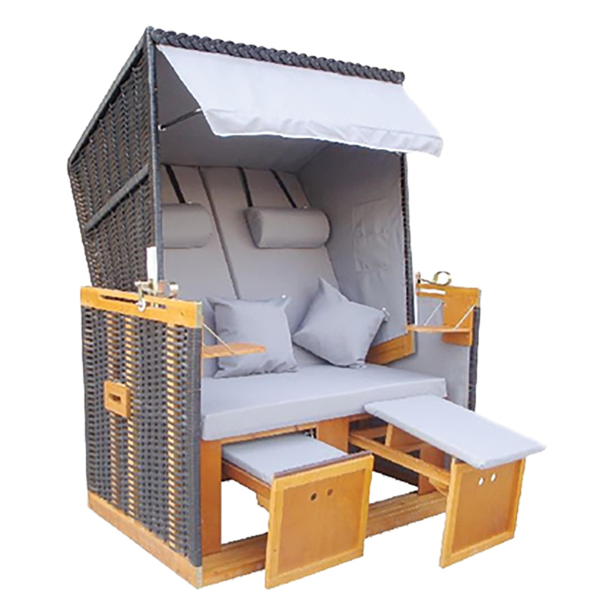 Bild 1 von Strandkorb 2-Sitzer Nordsee schwarz