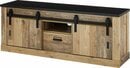 Bild 1 von Home affaire Lowboard SHERWOOD, Holz Dekor, mit Scheunentorbeschlag und Apothekergriff, Breite 162 cm