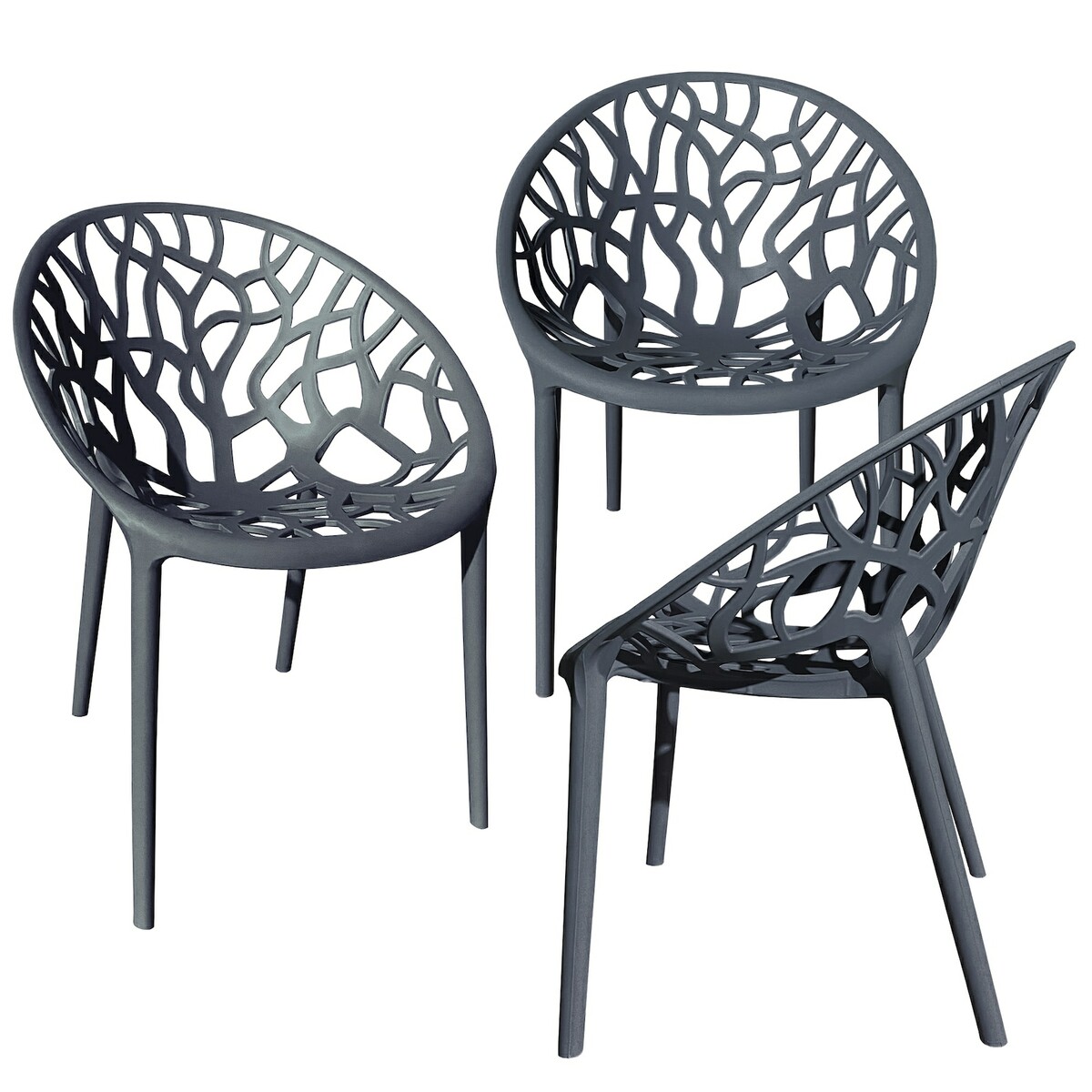 Bild 1 von Gartenstuhl Kunststoff Stapelstuhl Bistrostuhl Küchenstuhl Stuhl Stapelbar