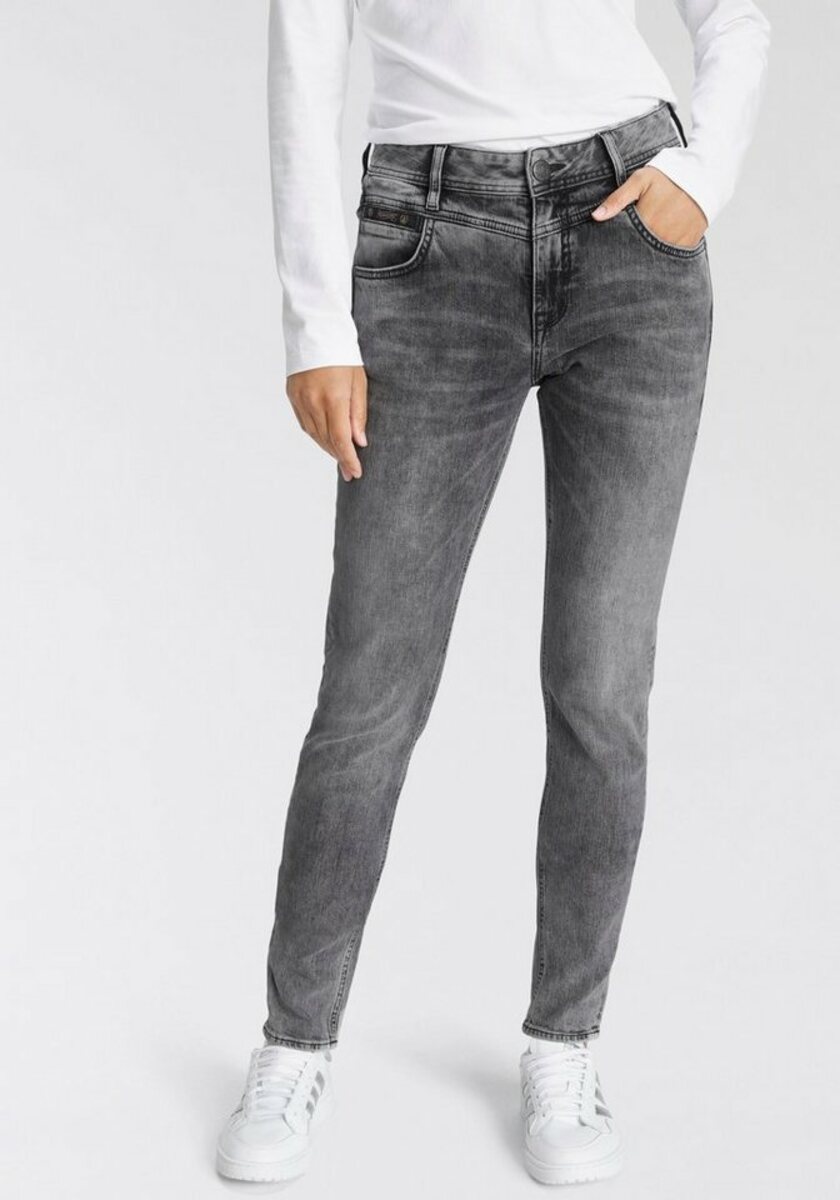 Bild 1 von Herrlicher Slim-fit-Jeans PEPPY SLIM RECYCLED DENIM Normal Waist Recycled Polyester