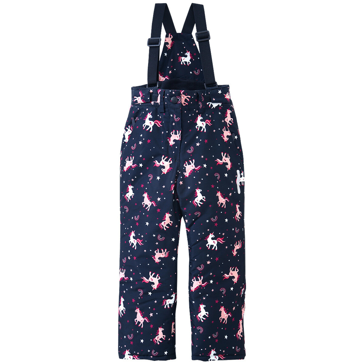 Bild 1 von Mädchen Schneehose mit Einhorn-Allover DUNKELBLAU